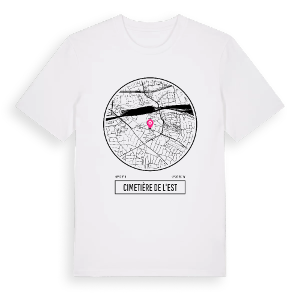 Cimetière de l'Est t-shirt – ekologisk bomull t-shirt från Pinshirt