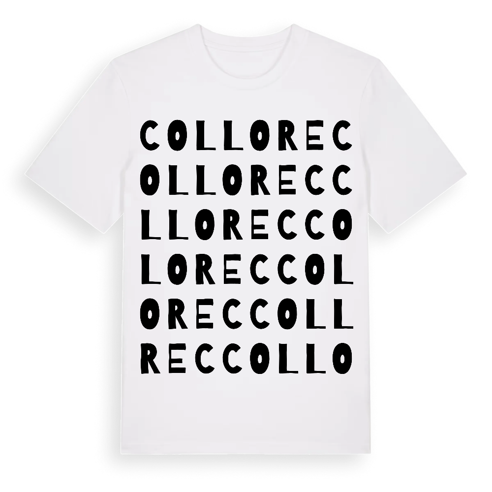 Collorec ordlek t-shirt – White, i miljö
