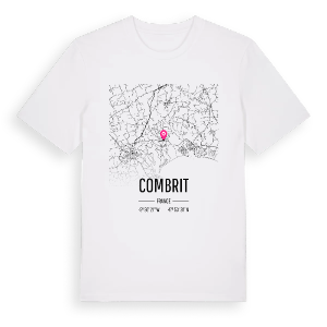 Combrit karta t-shirt – ekologisk bomull t-shirt från Pinshirt