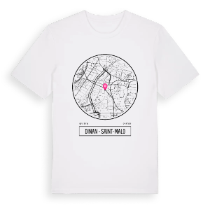 Dinan - Saint-Malo t-shirt – ekologisk bomull t-shirt från Pinshirt