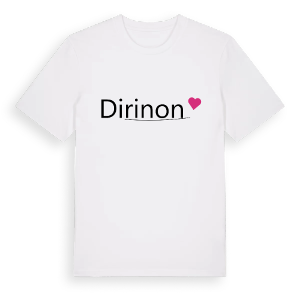 Dirinon hjärta t-shirt – ekologisk bomull t-shirt från Pinshirt