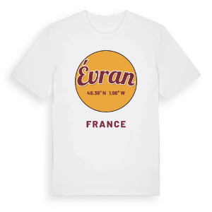 Évran cirkel t-shirt – ekologisk bomull t-shirt från Pinshirt