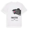 Finistère karta t-shirt
