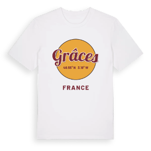 Grâces cirkel t-shirt – ekologisk bomull t-shirt från Pinshirt