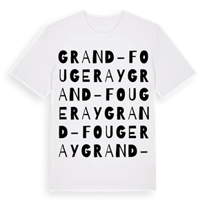 Grand-Fougeray ordlek t-shirt – ekologisk bomull t-shirt från Pinshirt