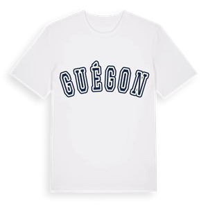 Guégon college t-shirt – ekologisk bomull t-shirt från Pinshirt