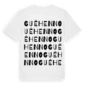Guéhenno ordlek t-shirt – ekologisk bomull t-shirt från Pinshirt