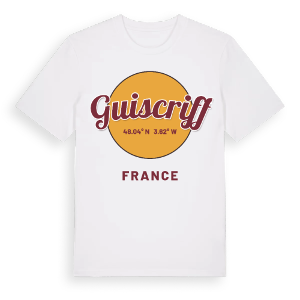 Guiscriff cirkel t-shirt – ekologisk bomull t-shirt från Pinshirt