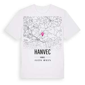 Hanvec karta t-shirt – ekologisk bomull t-shirt från Pinshirt