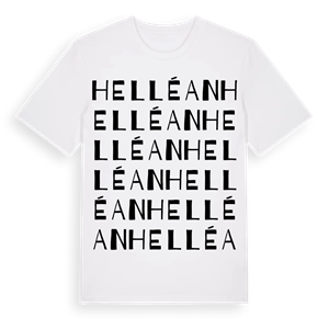 Helléan ordlek t-shirt – ekologisk bomull t-shirt från Pinshirt