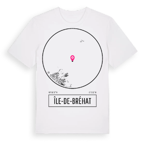 Île-de-Bréhat t-shirt – ekologisk bomull t-shirt från Pinshirt