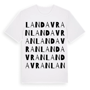 Landavran ordlek t-shirt – ekologisk bomull t-shirt från Pinshirt