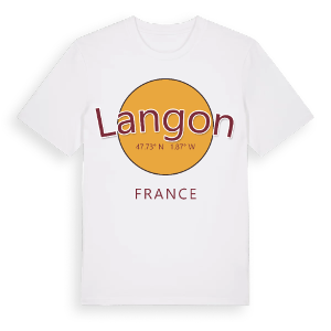 Langon cirkel t-shirt – ekologisk bomull t-shirt från Pinshirt