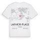 Larmor-Plage karta t-shirt