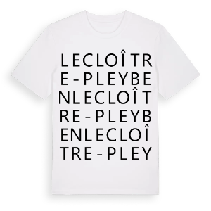 Le Cloître-Pleyben ordlek t-shirt – ekologisk bomull t-shirt från Pinshirt