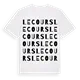 Le Cours ordlek t-shirt