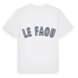 Le Faou college t-shirt – ekologisk bomull t-shirt från Pinshirt