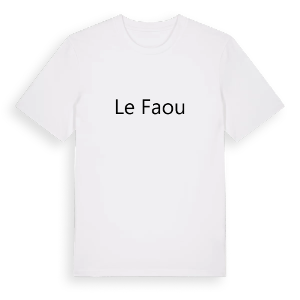 Le Faou fetstil t-shirt – ekologisk bomull t-shirt från Pinshirt