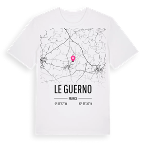 Le Guerno karta t-shirt – ekologisk bomull t-shirt från Pinshirt
