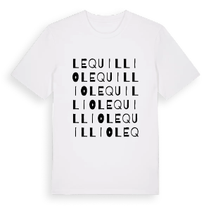 Le Quillio ordlek t-shirt – ekologisk bomull t-shirt från Pinshirt