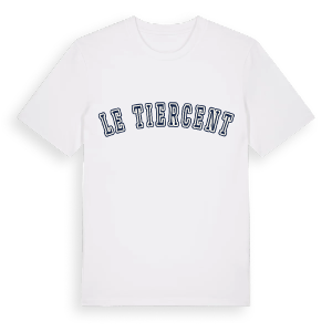 Le Tiercent college t-shirt – ekologisk bomull t-shirt från Pinshirt