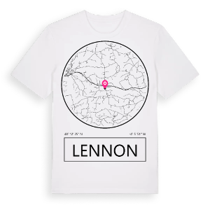 Lennon t-shirt – ekologisk bomull t-shirt från Pinshirt