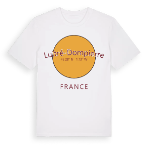 Luitré-Dompierre cirkel t-shirt – ekologisk bomull t-shirt från Pinshirt
