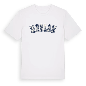 Meslan college t-shirt – ekologisk bomull t-shirt från Pinshirt