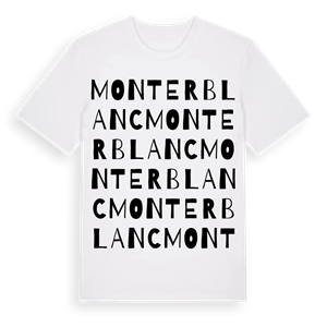 Monterblanc ordlek t-shirt – ekologisk bomull t-shirt från Pinshirt