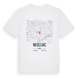 Neulliac karta t-shirt – ekologisk bomull t-shirt från Pinshirt