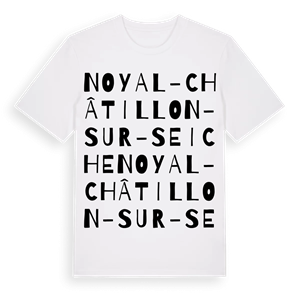 Noyal-Châtillon-sur-Seiche ordlek t-shirt – ekologisk bomull t-shirt från Pinshirt