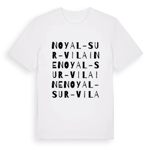 Noyal-sur-Vilaine ordlek t-shirt – ekologisk bomull t-shirt från Pinshirt