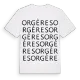 Orgères ordlek t-shirt