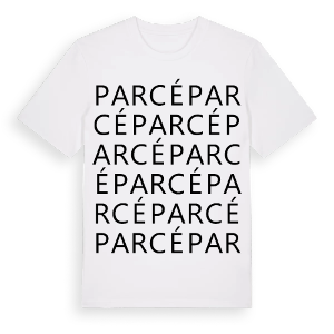 Parcé ordlek t-shirt – ekologisk bomull t-shirt från Pinshirt