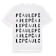 Péaule ordlek t-shirt