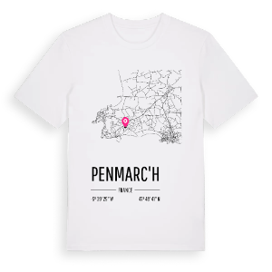 Penmarc'h karta t-shirt – ekologisk bomull t-shirt från Pinshirt