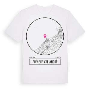 Pléneuf-Val-André t-shirt – ekologisk bomull t-shirt från Pinshirt