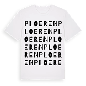Ploeren ordlek t-shirt – ekologisk bomull t-shirt från Pinshirt