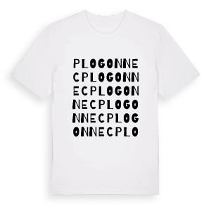 Plogonnec ordlek t-shirt – ekologisk bomull t-shirt från Pinshirt