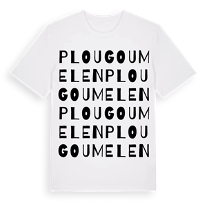 Plougoumelen ordlek t-shirt – ekologisk bomull t-shirt från Pinshirt