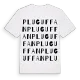 Pluguffan ordlek t-shirt