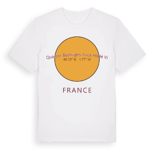 Quartier Bazouges-sous-Hédé VI cirkel t-shirt – ekologisk bomull t-shirt från Pinshirt