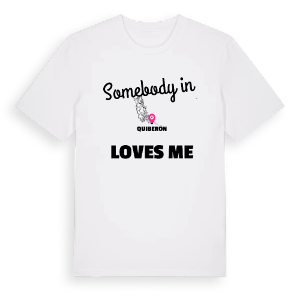 Någon i Quiberon älskar mig t-shirt – ekologisk bomull t-shirt från Pinshirt