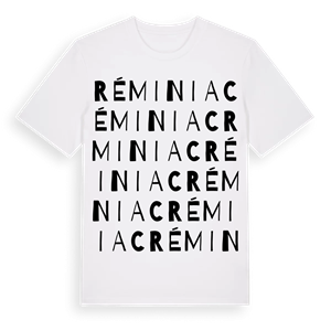 Réminiac ordlek t-shirt – ekologisk bomull t-shirt från Pinshirt