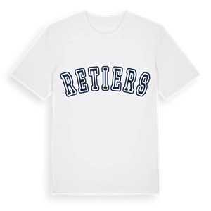 Retiers college t-shirt – ekologisk bomull t-shirt från Pinshirt