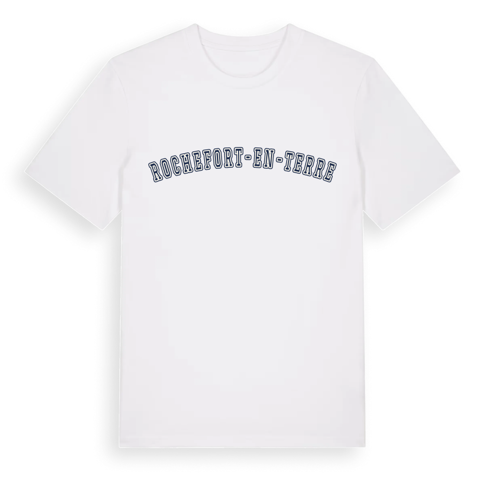 Rochefort-en-Terre college t-shirt – White, i miljö