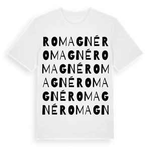 Romagné ordlek t-shirt – ekologisk bomull t-shirt från Pinshirt