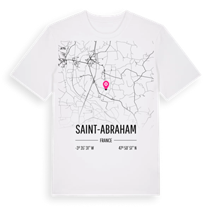 Saint-Abraham karta t-shirt – ekologisk bomull t-shirt från Pinshirt
