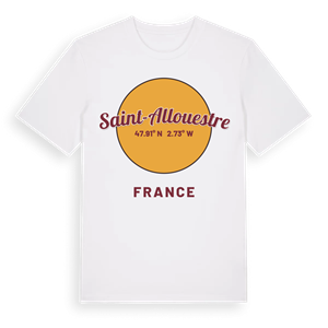 Saint-Allouestre cirkel t-shirt – ekologisk bomull t-shirt från Pinshirt