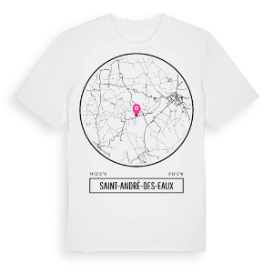 Saint-André-des-Eaux t-shirt – ekologisk bomull t-shirt från Pinshirt